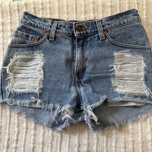 Vintage Levi’s Denim Distressed Shorts